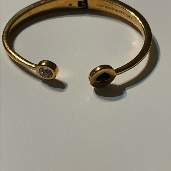 Kate Spade Gold Open Cuff Bracelet with Crystal - Picture 1 of 1